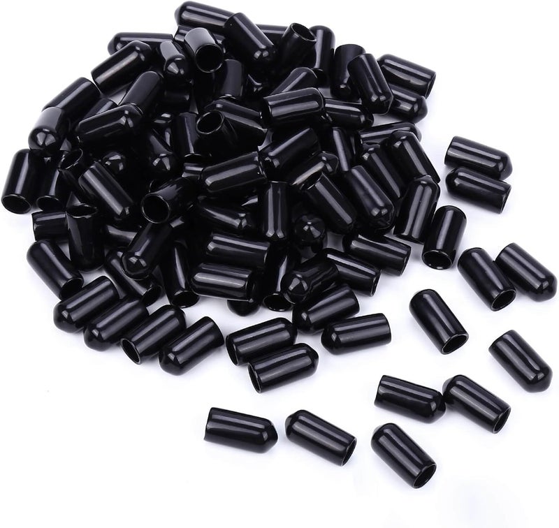 LIFSOBEUT 180PCS Pourers Dust Covers, Pour Spot Caps, Liquor Spout Covers, Olive Oil Liquor Bottle Pour Spout Cover, Black Rubber Pourer Cap,Wine Pourers Cover - Image 1